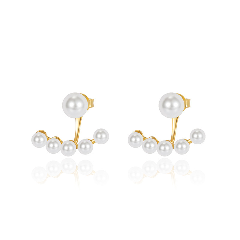 Simple style pearl earrings AL24112439