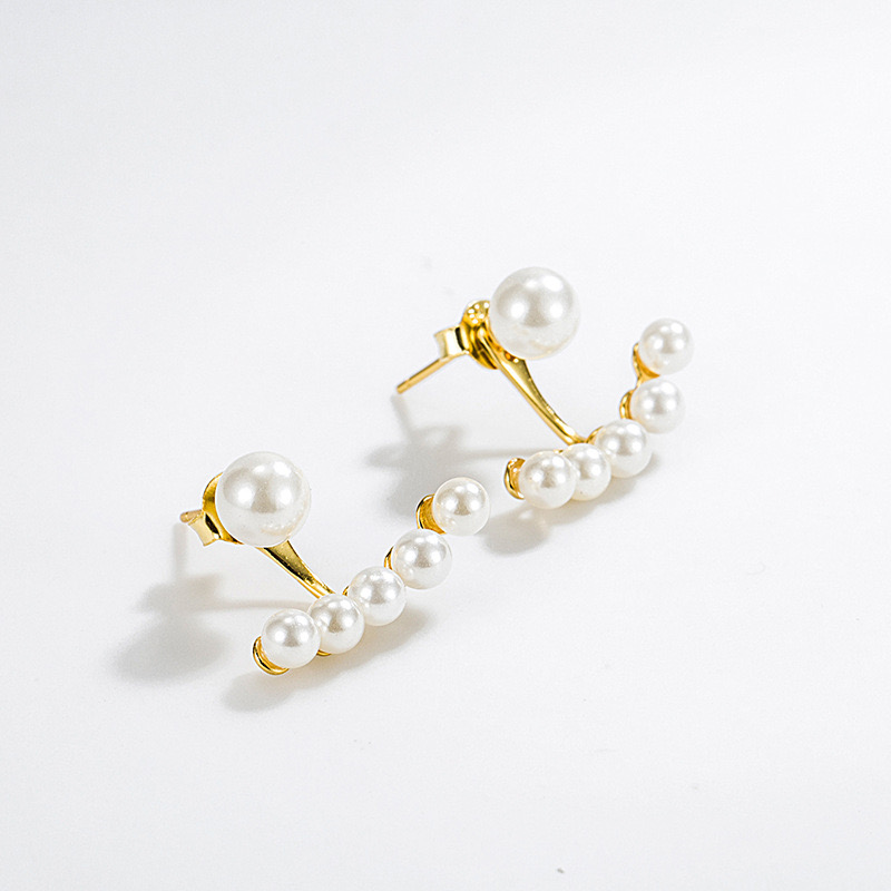 Simple style pearl earrings AL24112439