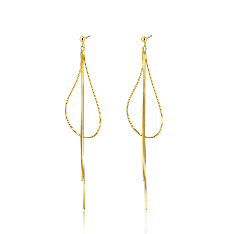 Light luxury snake bone tassel ear wire