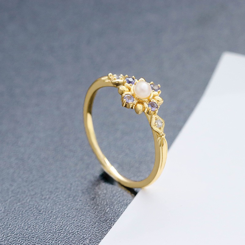 Japanese retro light luxury pearl ring AL24112482