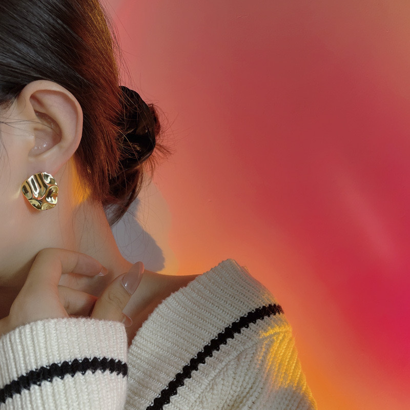 Light luxury irregular wave earrings AL24112440