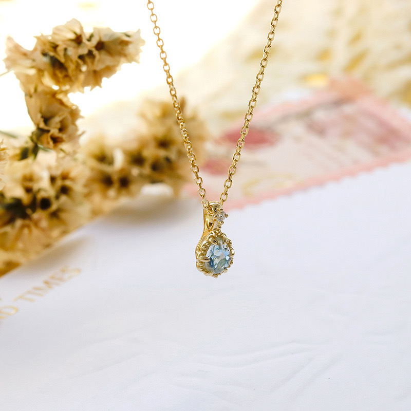 Tears of the Ocean Natural Sapphire Necklace AL24112471