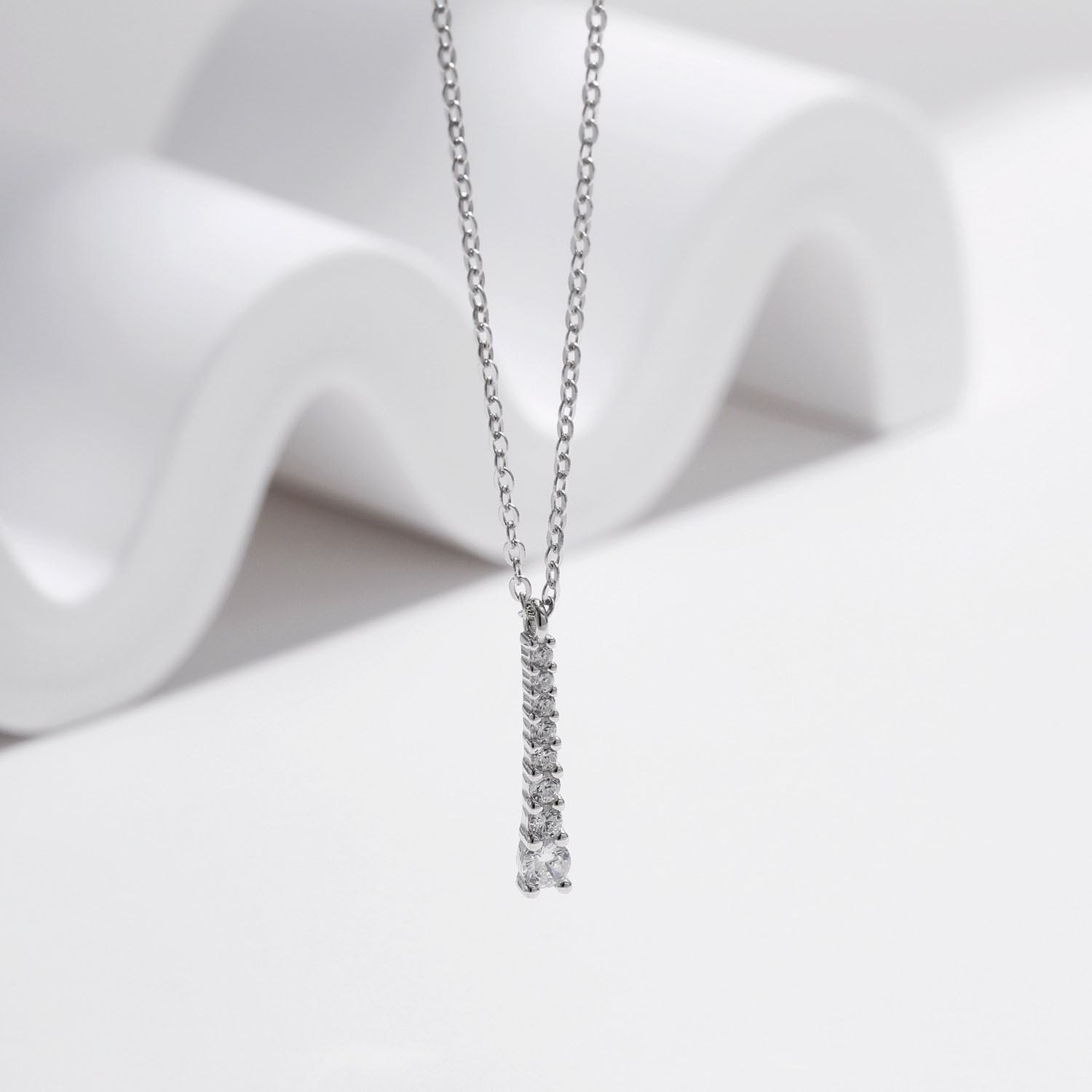 Light Luxury Y Diamond Necklace