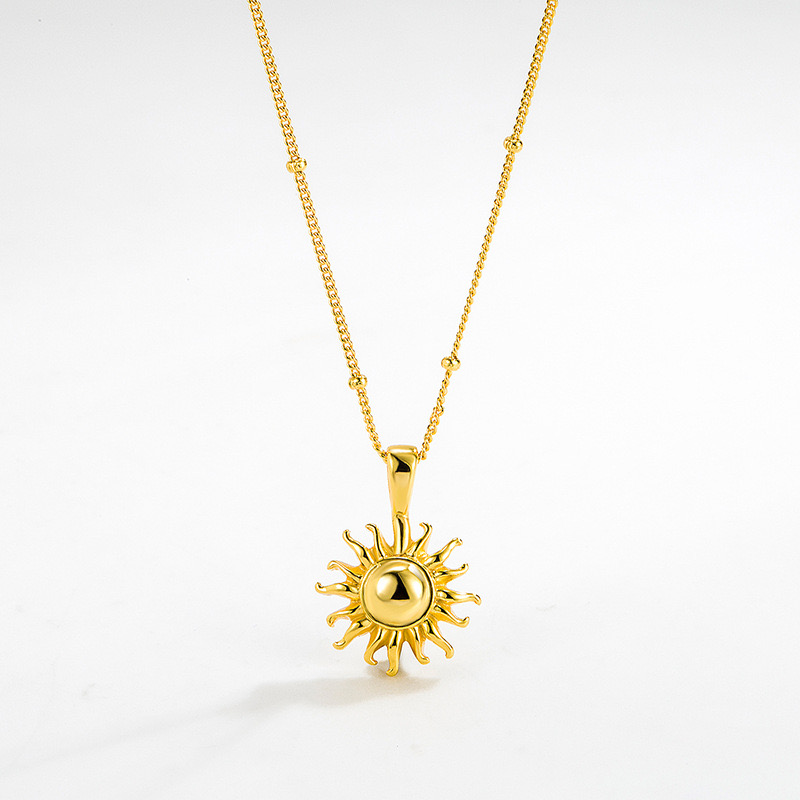 14K gold plated Vitality Sun