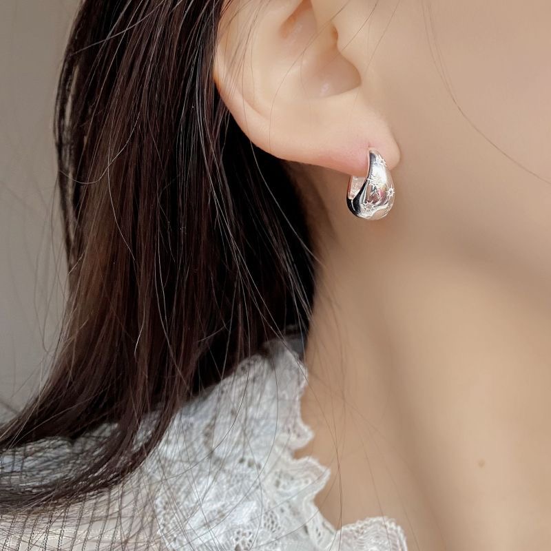 Eight-pointed star teardrop earrings AL24112412