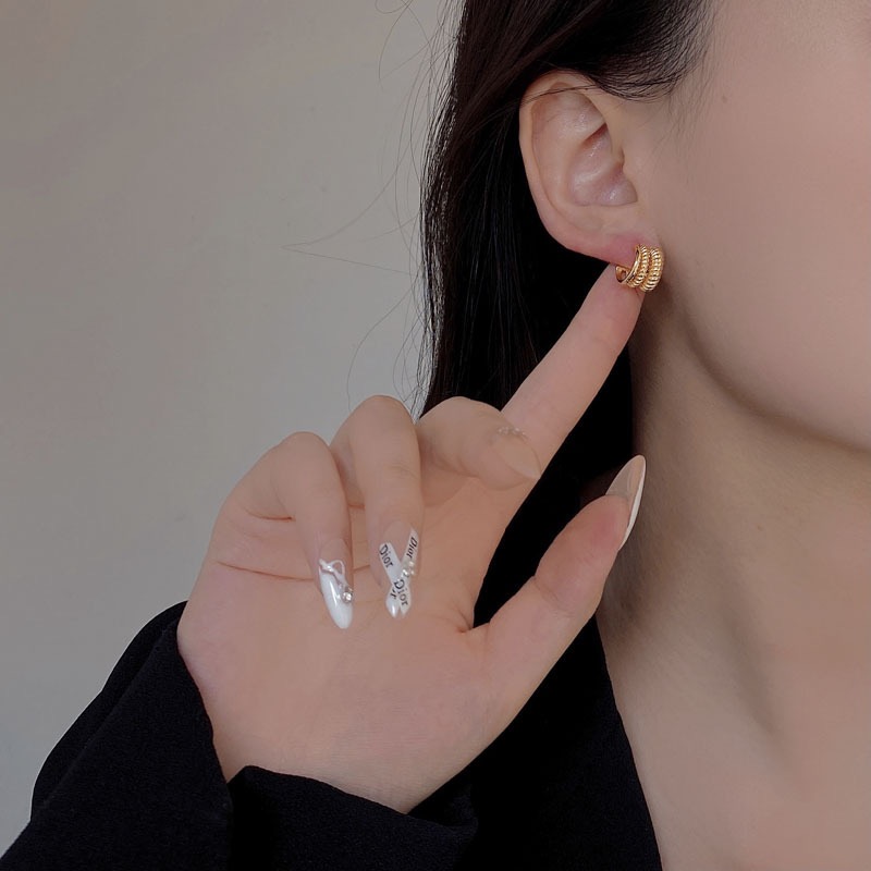 Light luxury geometric multi-layer irregular earrings AL24112437