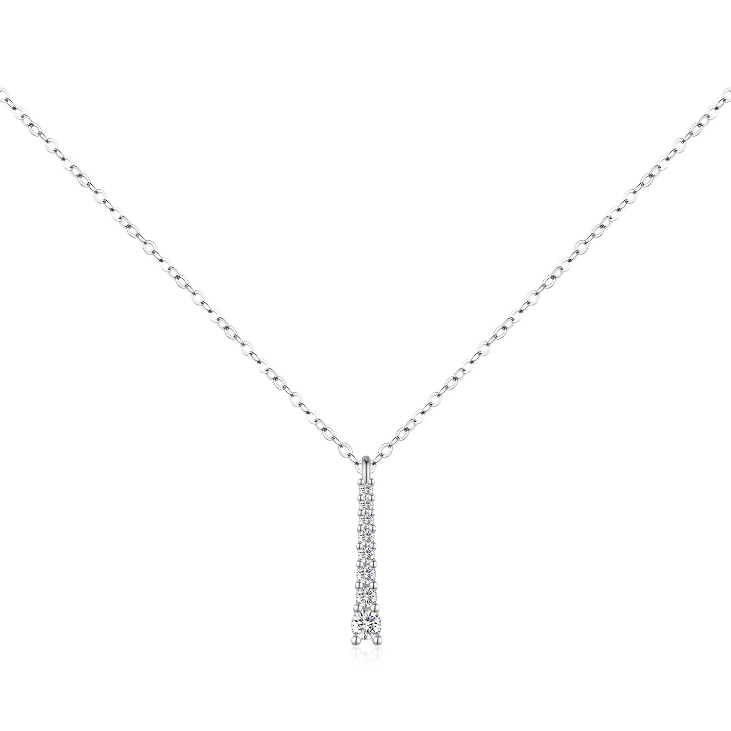 Light Luxury Y Diamond Necklace