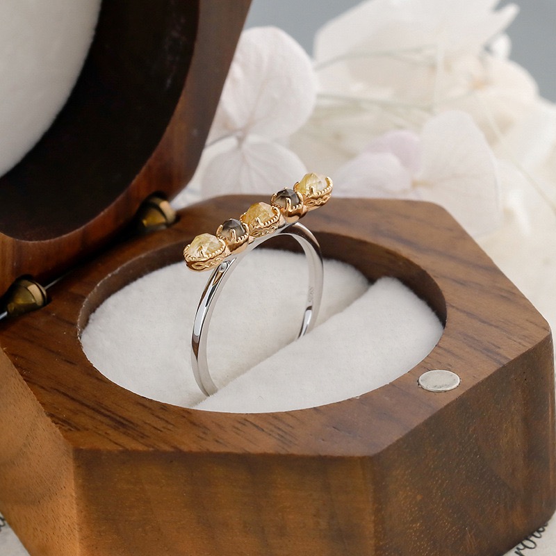 Light luxury natural purple hair crystal ring AL24112455