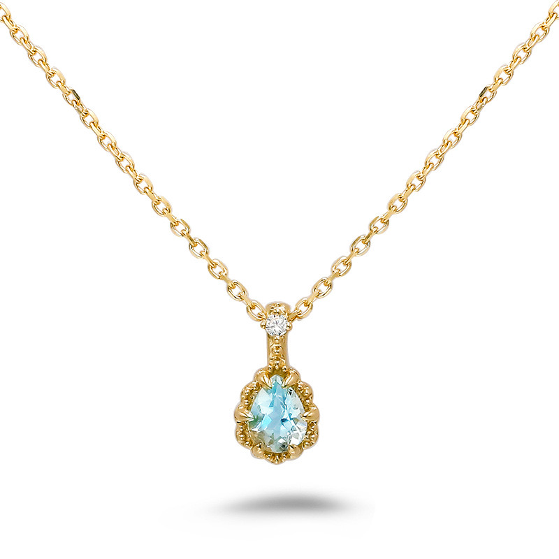 Tears of the Ocean Natural Sapphire Necklace AL24112471