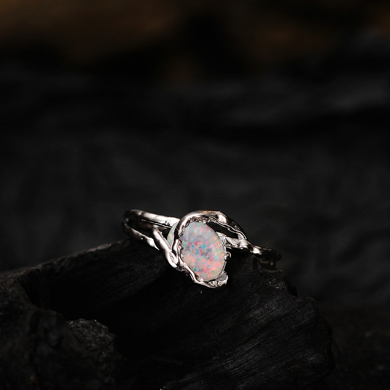 Light luxury wrapped opal ring OE0412230103
