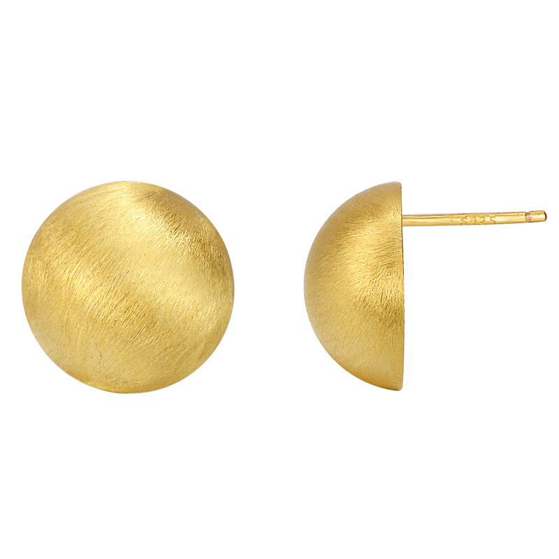 European style small ball brushed earrings KF24110401