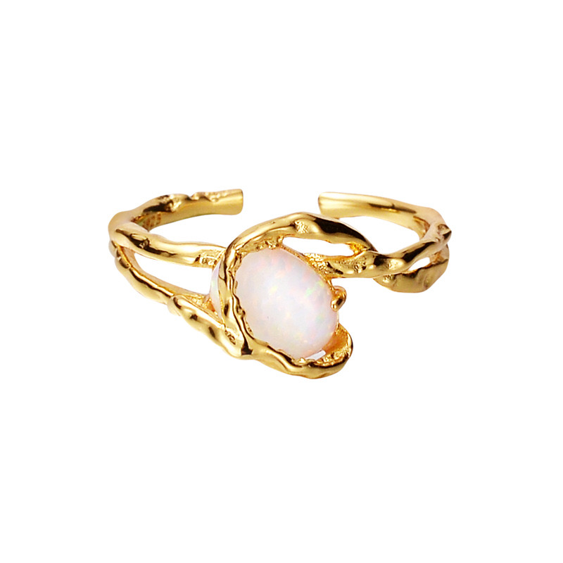 Light luxury wrapped opal ring OE0412230103
