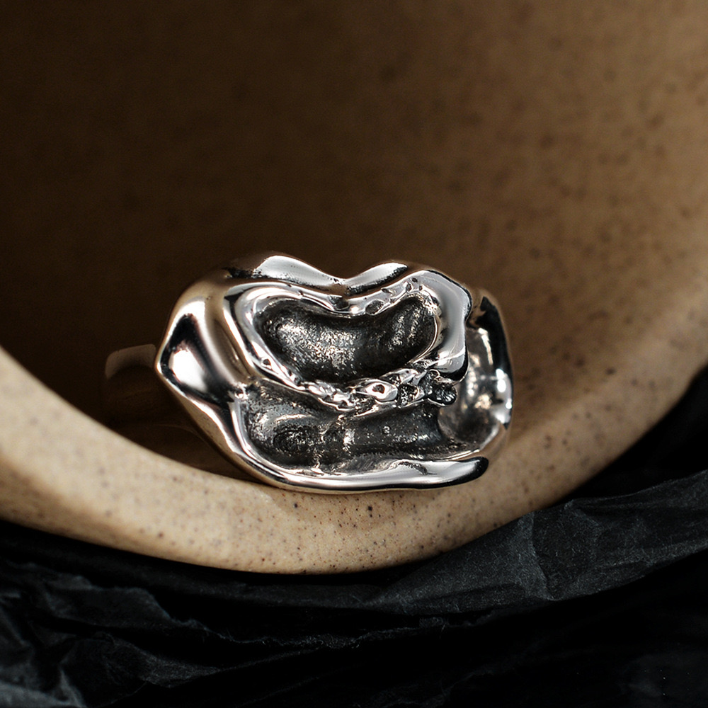 Punk style irregular bump ring VU12311204