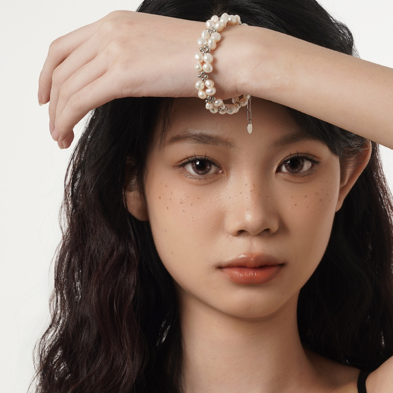 Korean style special shaped baroque pearl bracelet