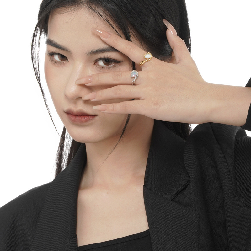 Light luxury wrapped opal ring OE0412230103