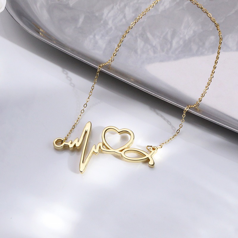 Light luxury ECG necklace NN24112910