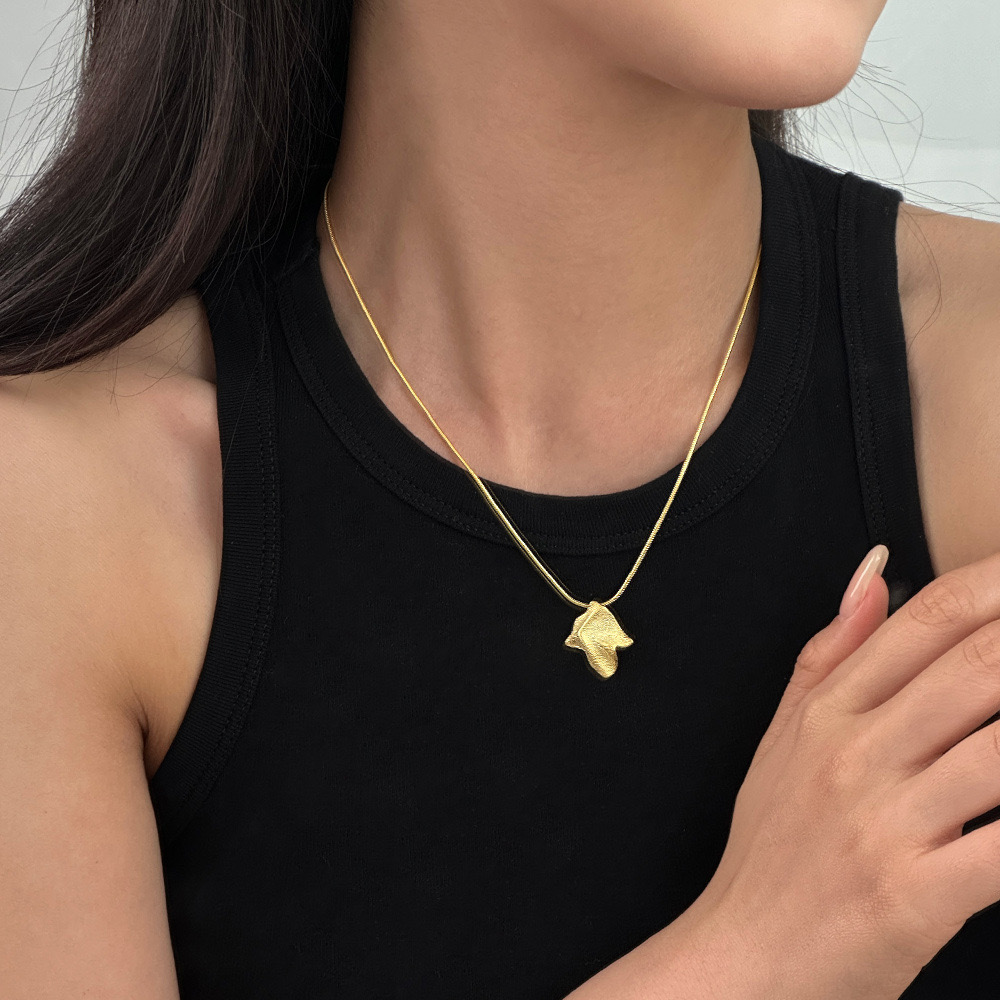 Light luxury irregular frosted necklace NN24112901