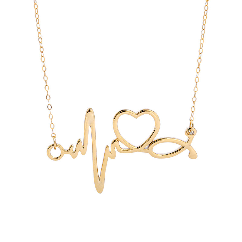 Light luxury ECG necklace NN24112910