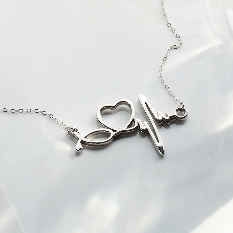 Light luxury ECG necklace NN24112910