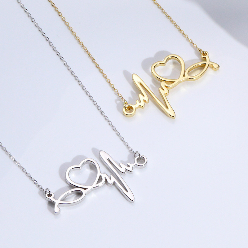 Light luxury ECG necklace NN24112910