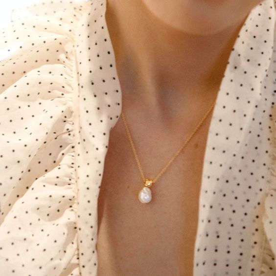 Light luxury natural shaped pearl necklace NN24112926