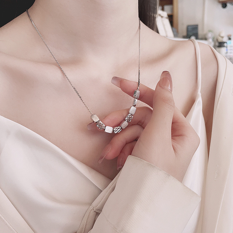 Light luxury irregular building blocks necklace NN24112916