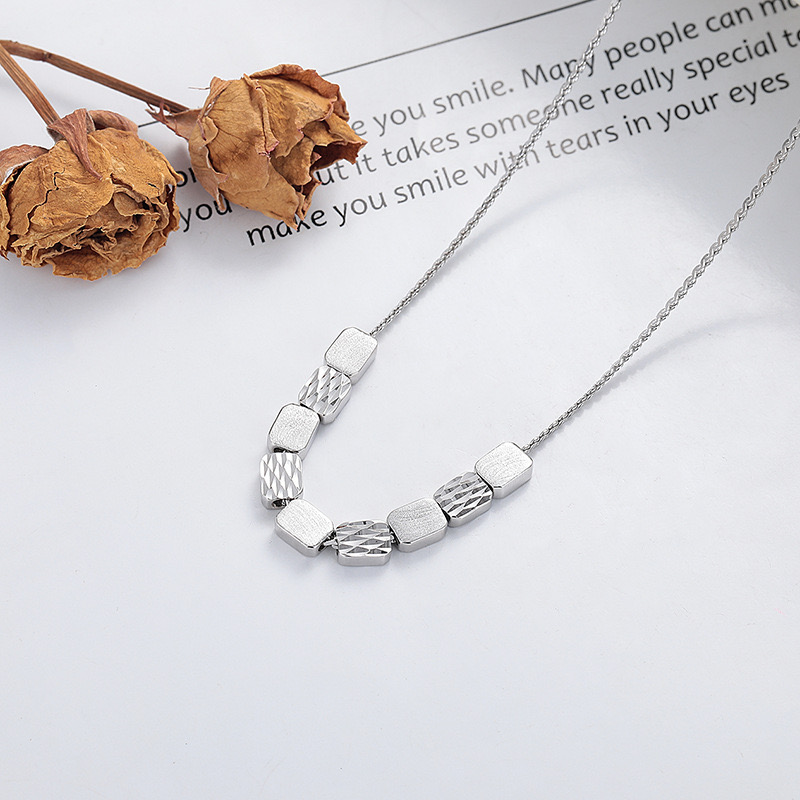 Light luxury irregular building blocks necklace NN24112916