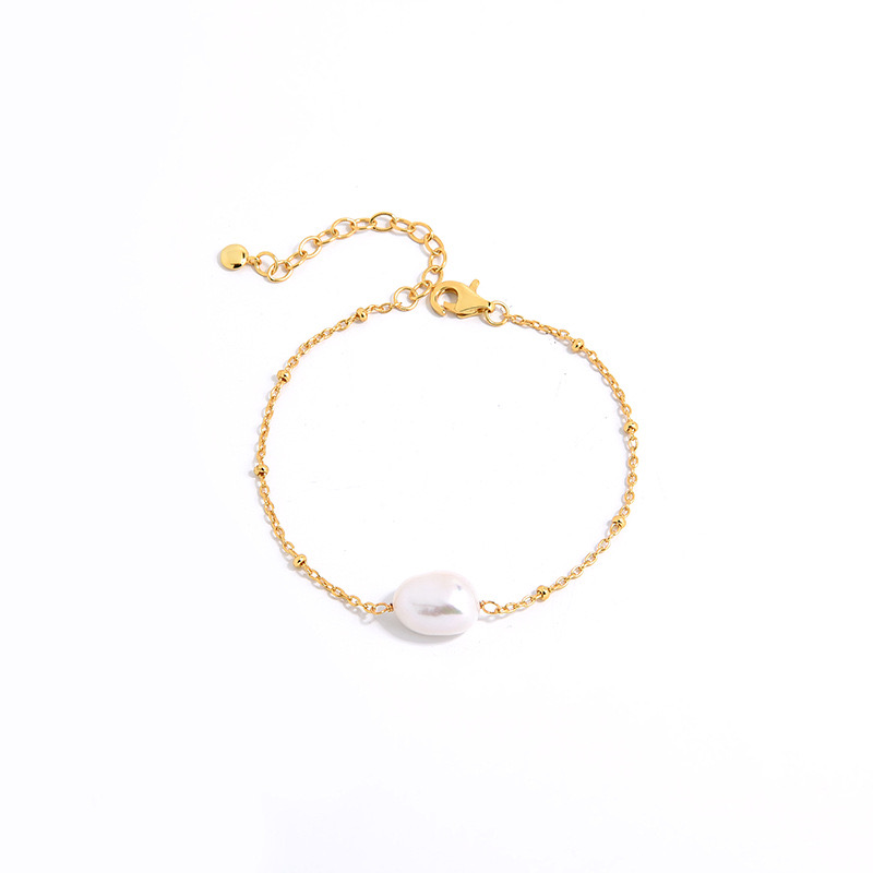 Light luxury natural shaped pearl bracelet NN24112925