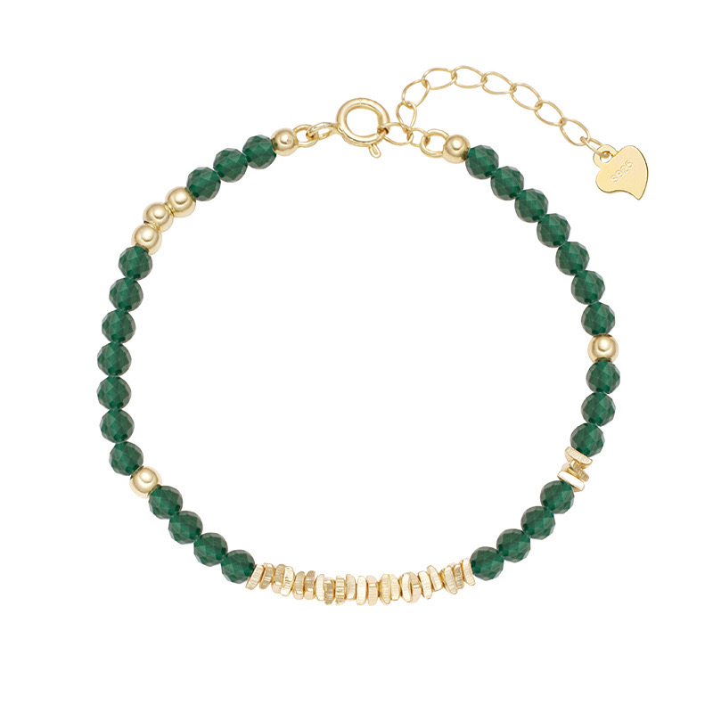 Ring of Life Natural Malachite Bracelet