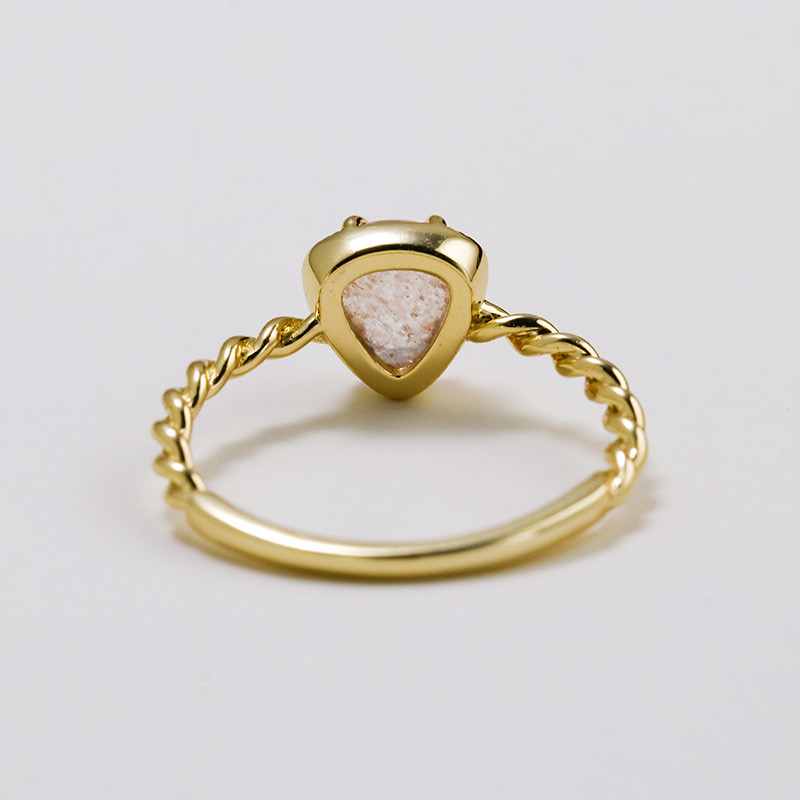 Light luxury love strawberry crystal ring NN24113013