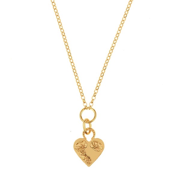 Light luxury heart shape flower carving necklace NN24112933