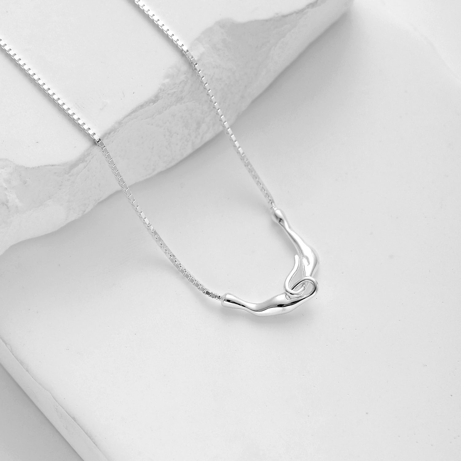 Love bone pendant necklace