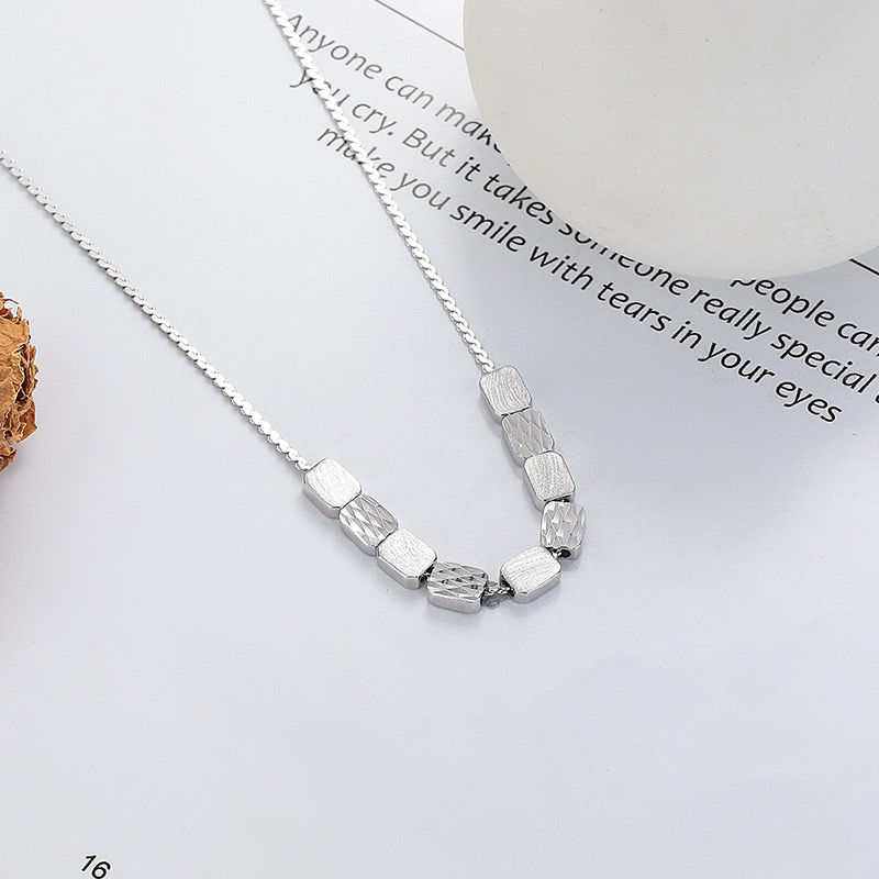 Light luxury irregular building blocks necklace NN24112916