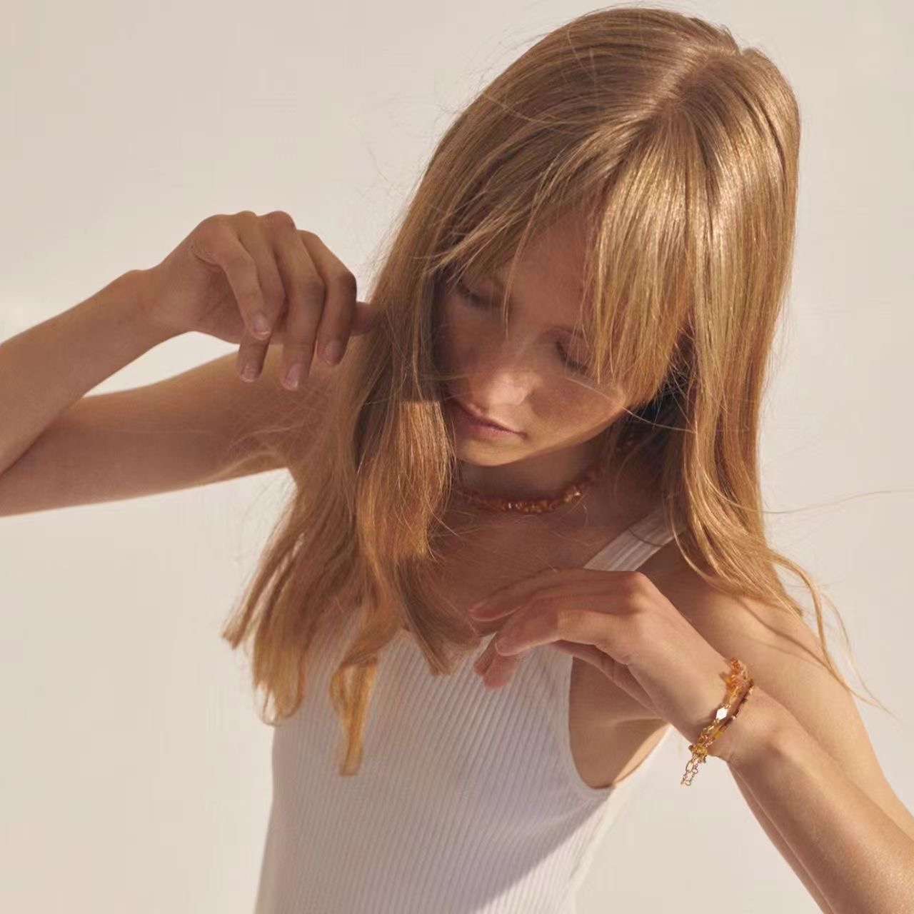 dopamine colorful glass butterfly necklace