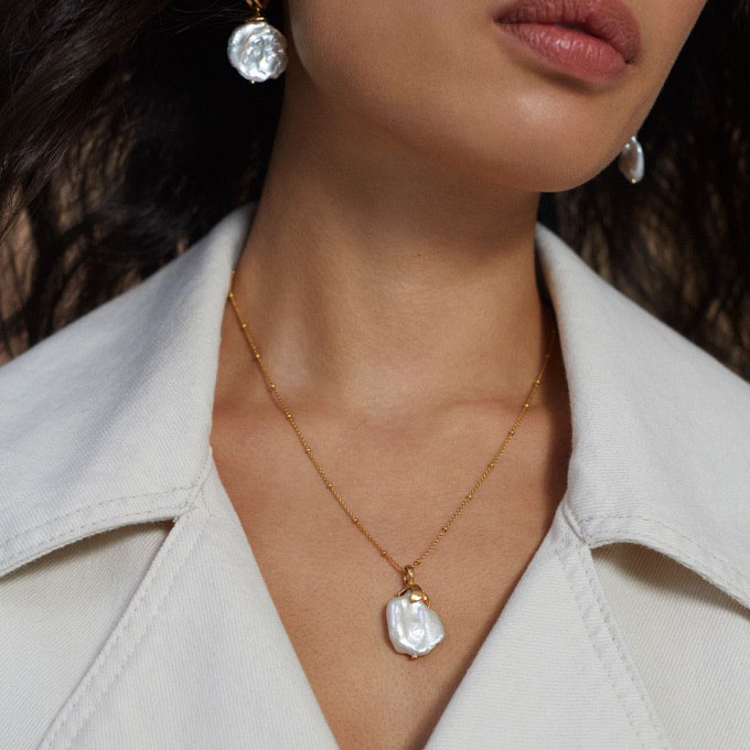 Natural special-shaped baroque pearl necklace NN24112921