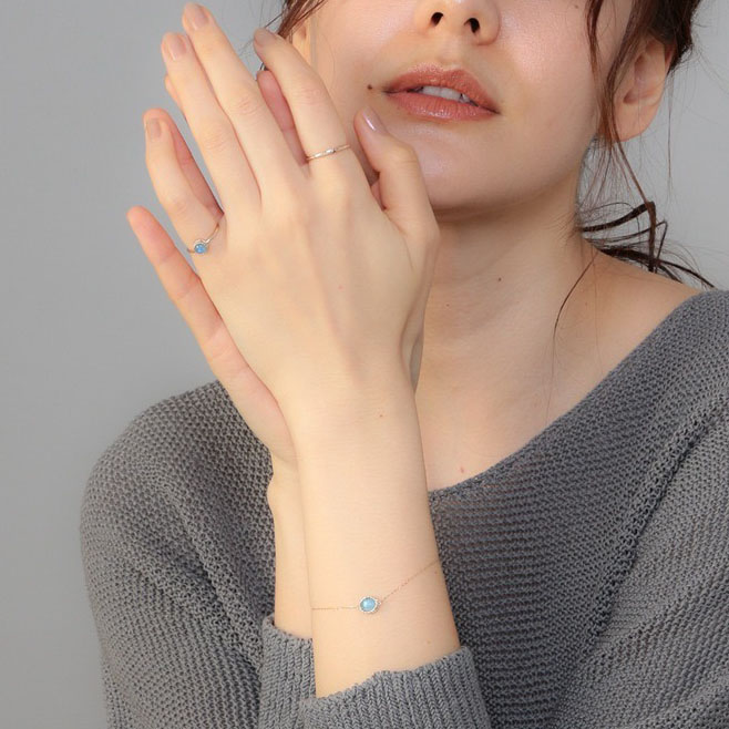 Japanese style light luxury gemstone bracelet