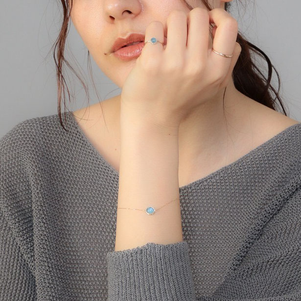 Japanese style light luxury gemstone bracelet