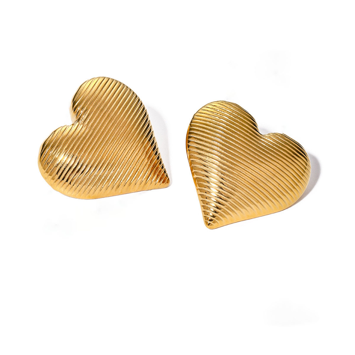 Sunshine Series Simple Heart-shaped earrings