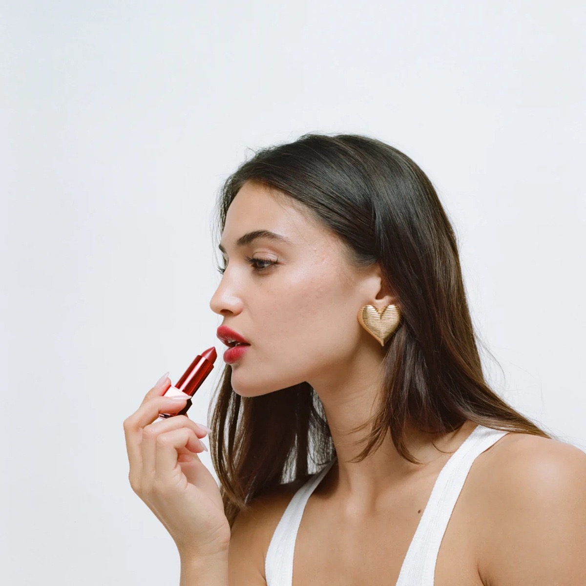 Sunshine Series Simple Heart-shaped earrings