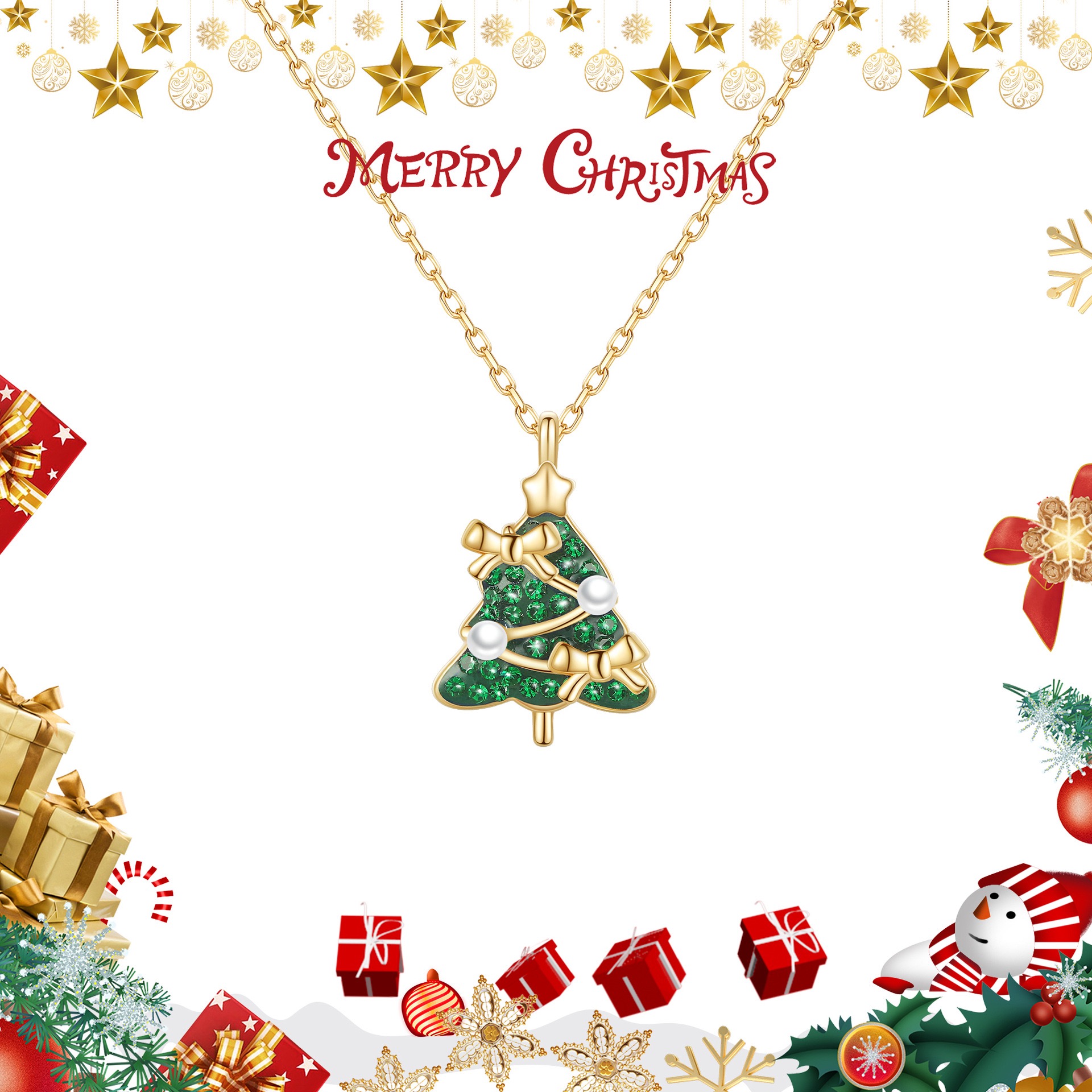925Sterling Silver Forest Christmas Tree