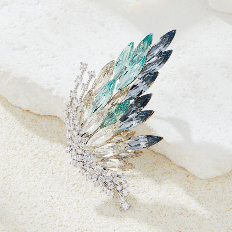 Brilliant butterfly wings brooch