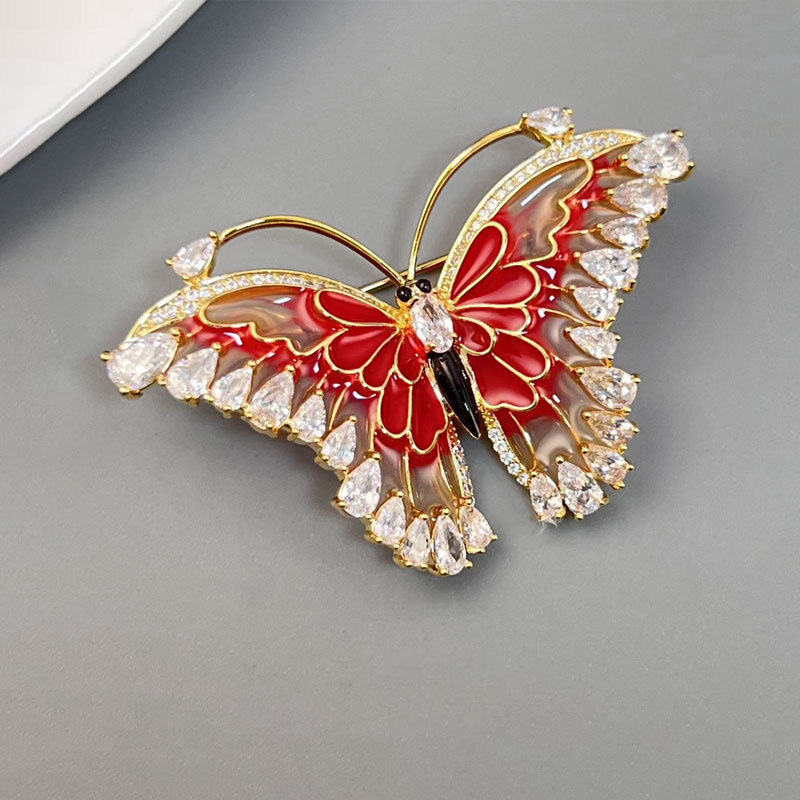 Gradient Butterfly Brooch