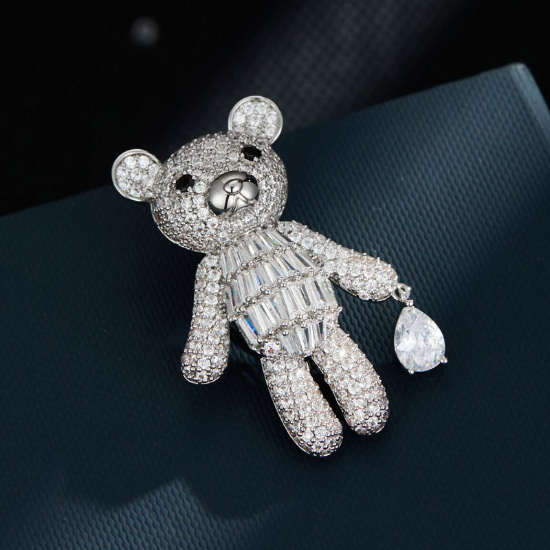 Cute bear brooch