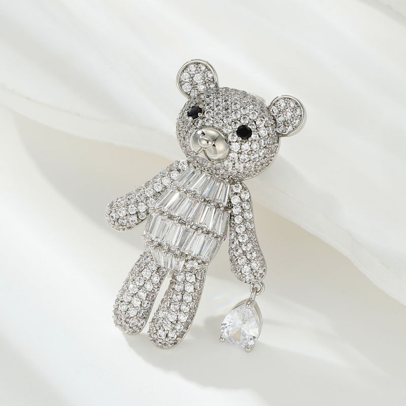 Cute bear brooch