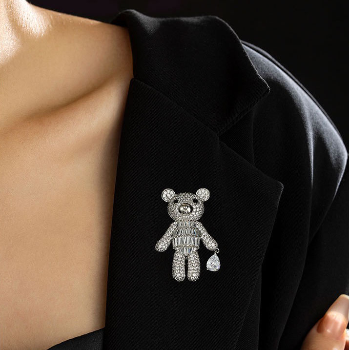 Cute bear brooch