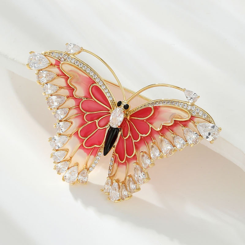 Gradient Butterfly Brooch