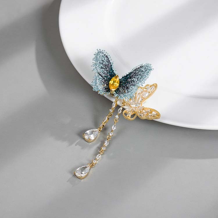 Forest Lace Butterfly Brooch