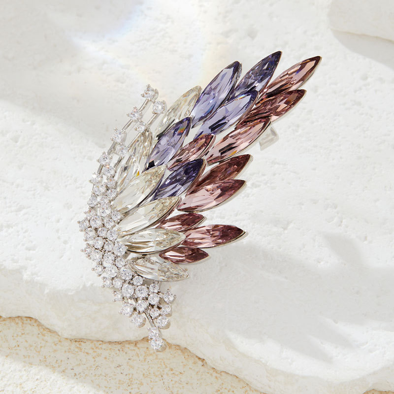Brilliant butterfly wings brooch