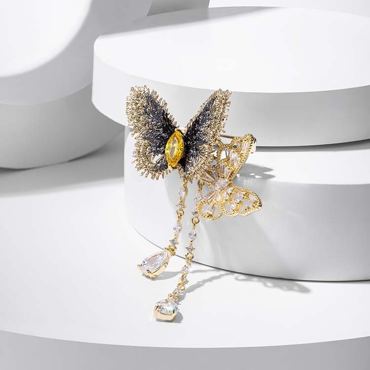 Forest Lace Butterfly Brooch