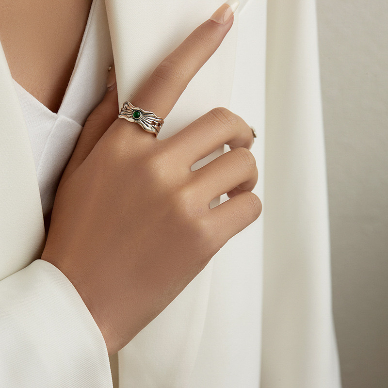 Emerald Zirconia Vintage Ring